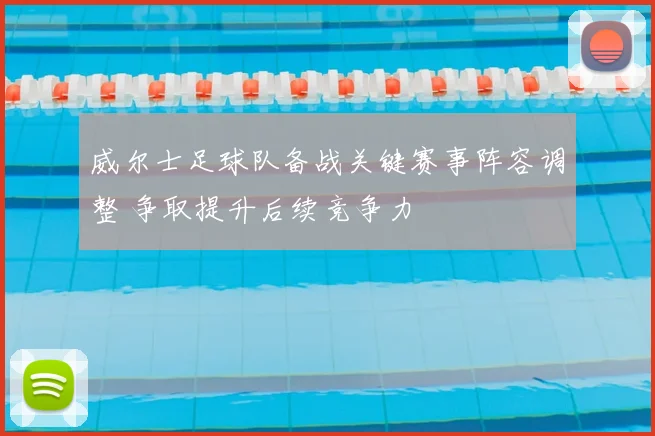 威尔士足球队备战关键赛事阵容调整 争取提升后续竞争力